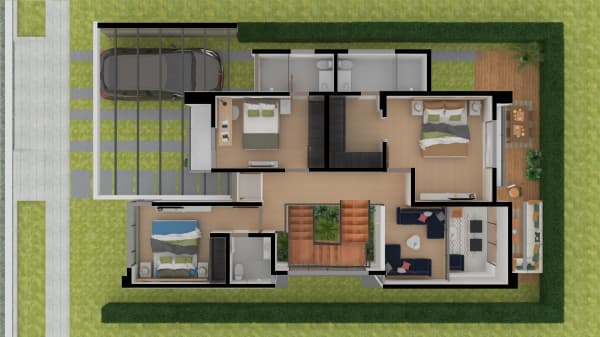 Casa tipo 2 render 2